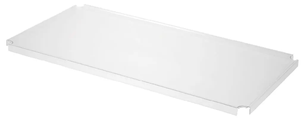Clear acrylic rectangular tray with raised edges.