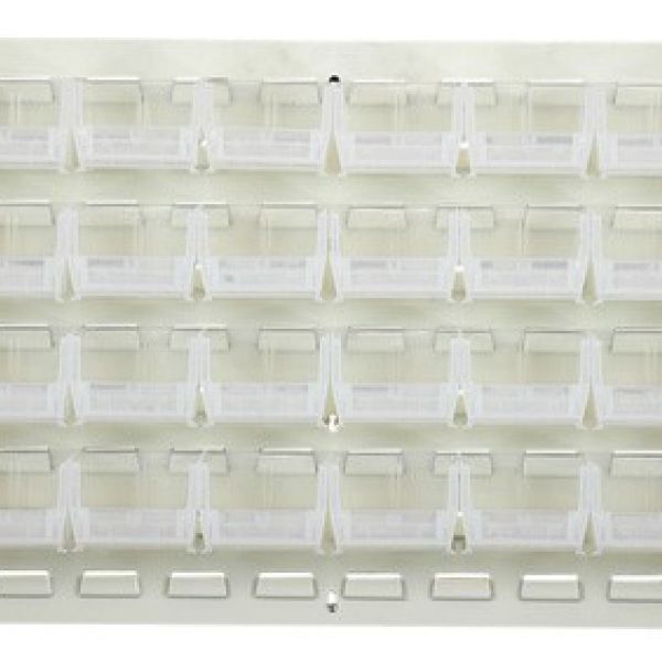 QLP-3619HC-220-32CL CLEAR-VIEW OYSTER WHITE LOUVERED PANEL