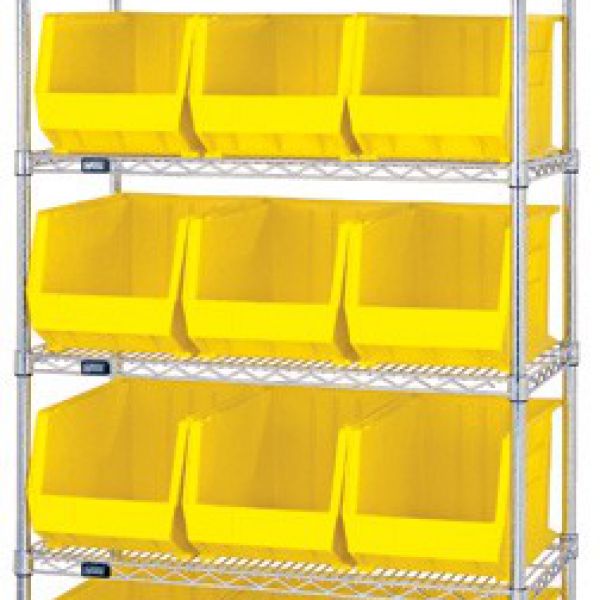 WR6-260 WIRE SHELVING AND BIN SYSTEM – COMPLETE PACKAGE