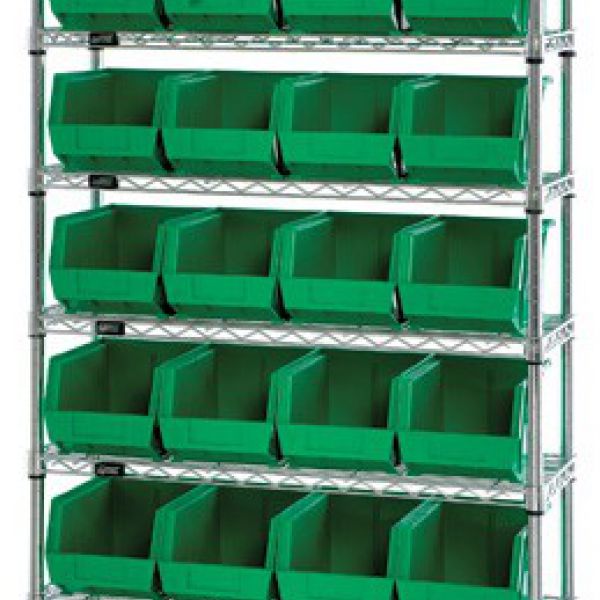 WR8-239 GIANT OPEN HOPPER WIRE SHELVING SYSTEM