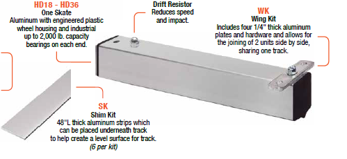 Metal shim kit for adjusting track height in slot car racing.